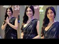 Diganagana Suryavanshi Looking Very Preety In Black Saree At Mid Day Showbiz Icon Awards 2023