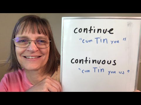 YouTube video about: How do you spell continuing?