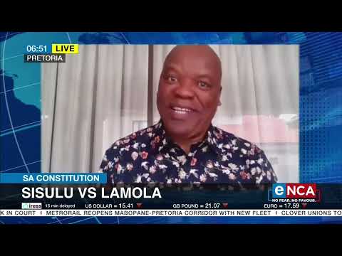 SA Constitution Sisulu vs Lamola