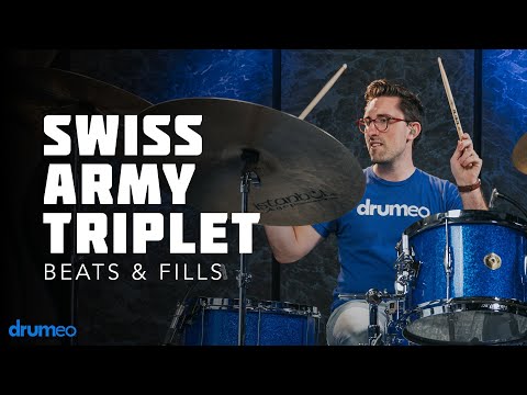 How To Play A Swiss Army Triplet On The Drums - Drum Rudiment Lesson