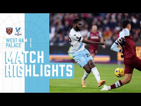 Premier League Highlights | West Ham United 1-1 Crystal Palace