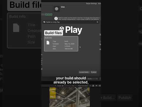 Publish web games to Unity Play