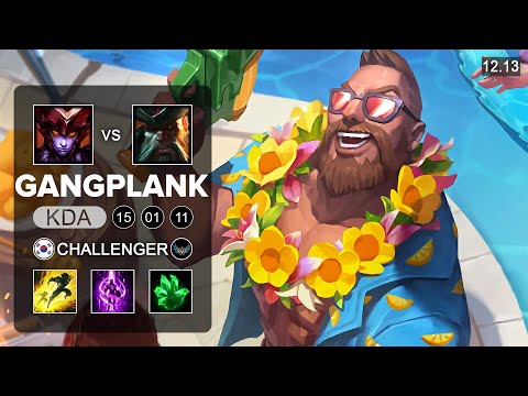 GangPlank vs Shyvana Top - KR Challenger - Patch 12.13 Season 12