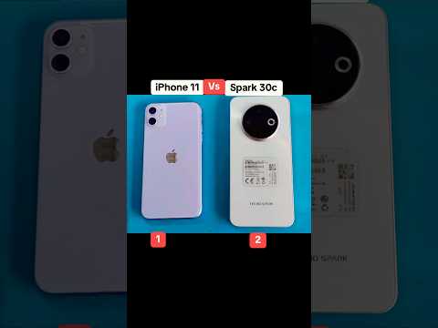 tecno spark 30c vs iphone 11 speed test