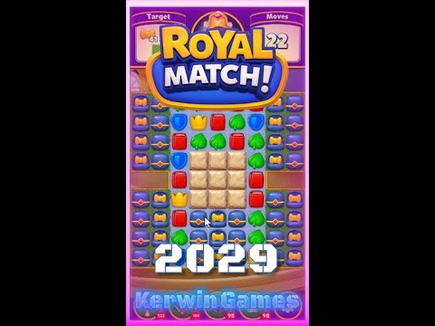 Royal Match Level 2029 - Super Hard Level - No Boosters Gameplay