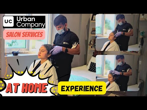 trying Urban Company SALON Services at HOME for the...