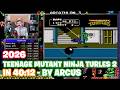 Teenage Mutant Ninja Turtles II NES Speedrun In 40 12 By Arcus Date 25 March 2026