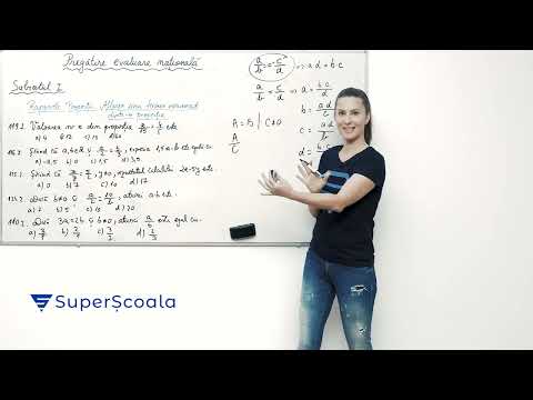 Rapoarte - Proporții - Pregătire Evaluarea Națională - Subiectul 1