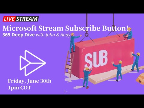 Let’s Build A Microsoft Stream Subscribe Button Together Let’s Build A Microsoft Stream Subscribe Button Together
