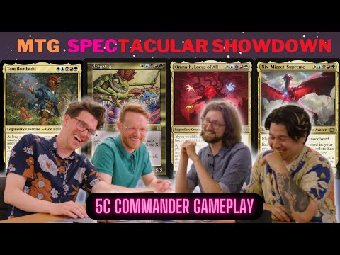 MTGSPECTACULAR #1 Tom Bombadil vs Niv-Mizzet vs Omnath vs Atogatog commander gameplay MTG EDH
