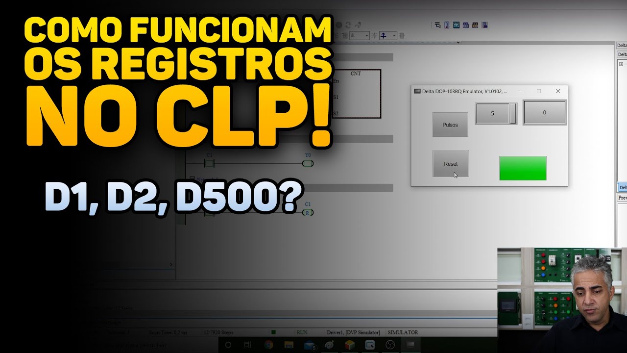 Como Funcionam os Registros no CLP? D1, D2, D500...