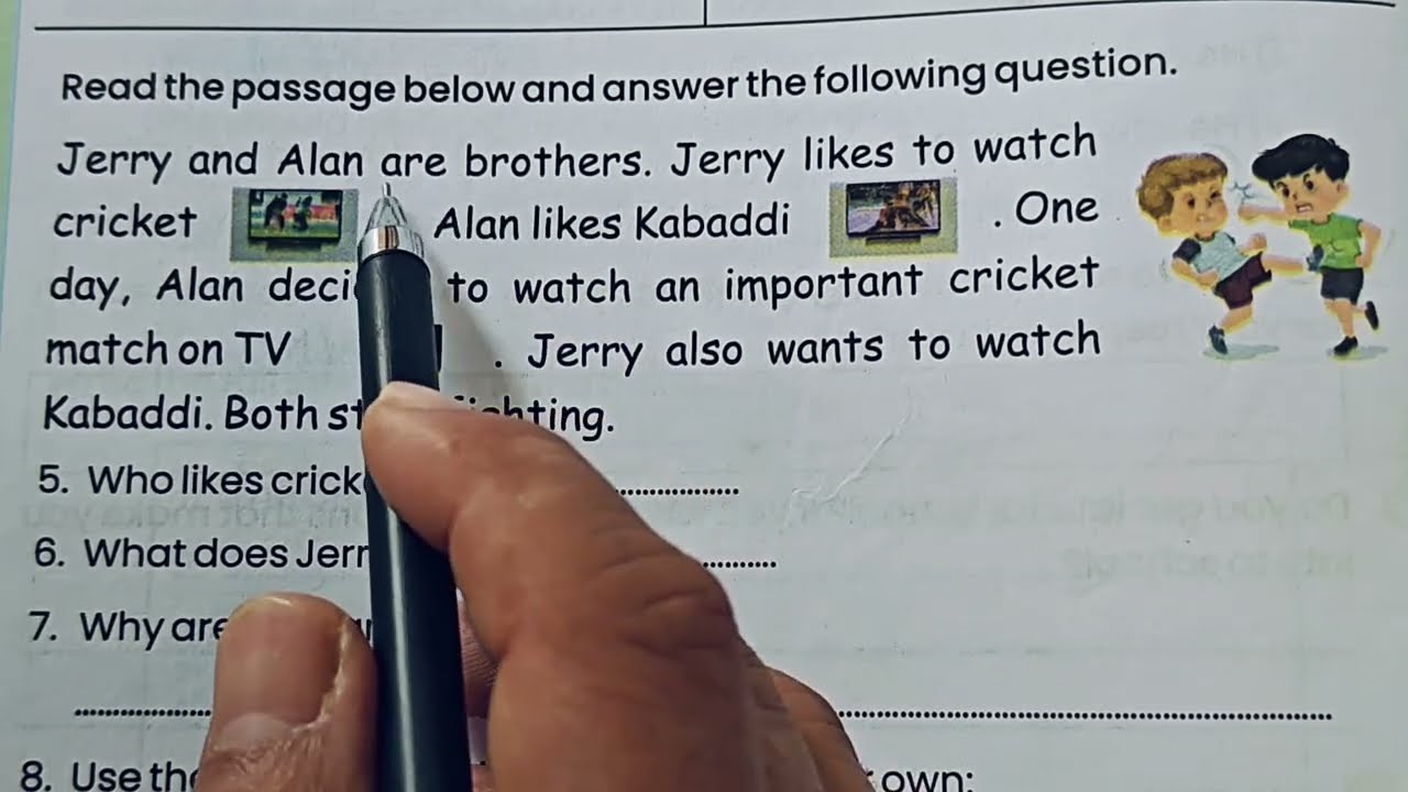 Formative Assessment 6 English Class 4+5|Grade 4-5 English formative Assessment part -6