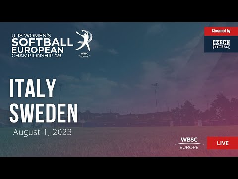 37 U-18 Women's Softball European Championship: Italy VS Sweden