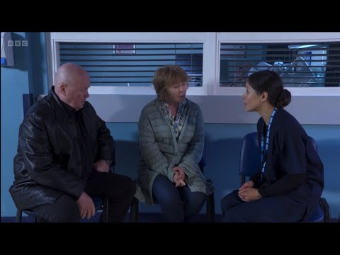 Eastenders Denise Yolande and Kim all try to get through to Patrick as the doctor says about the end