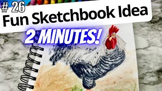 🎨 Quick 2 minute Sketchbook Warmups | RANDOM PICTURES