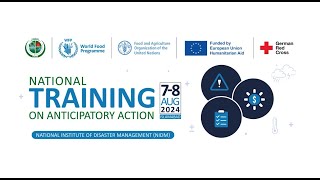 1st National Training on Anticipatory Action | Islamabad 2024