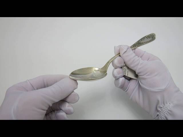 Серебряная ложка столовая 70лт Видеообзор