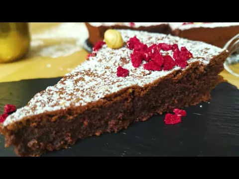 Easy Gluten Free Chocolate Cake | Torta Caprese Recipe