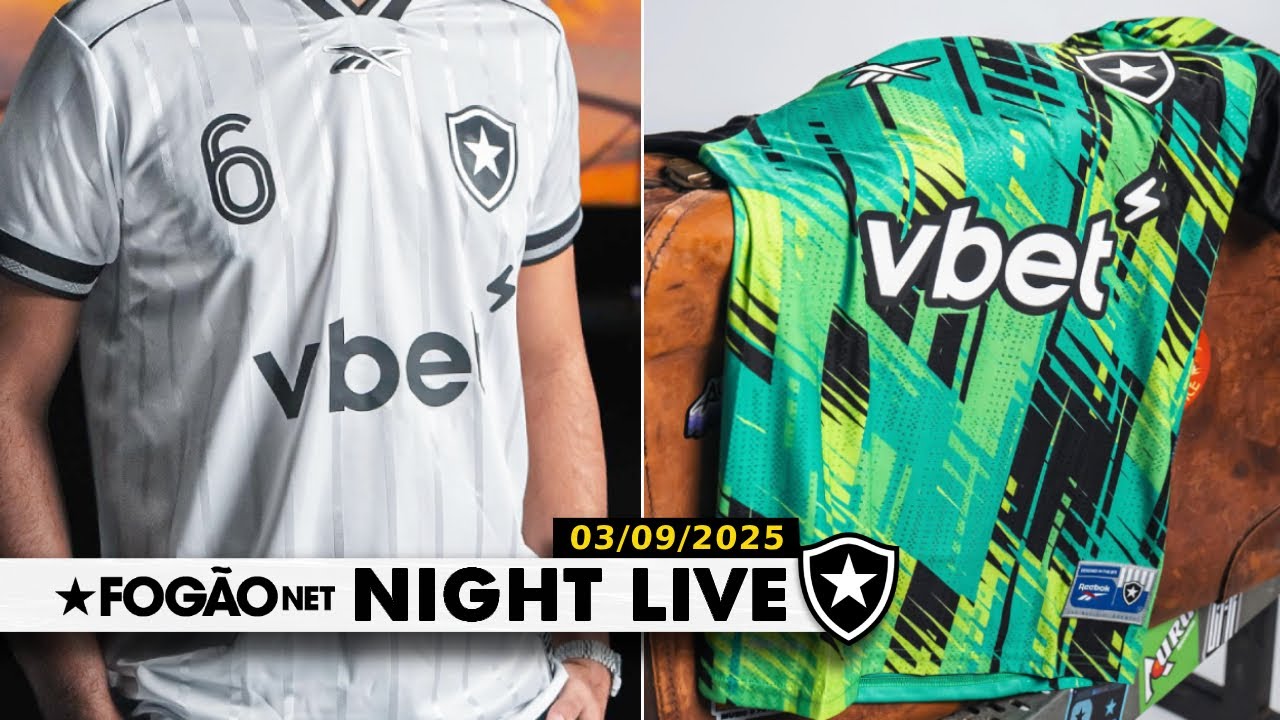 NIGHT LIVE | Botafogo lança uniforme 3 com a Reebok para a temporada 2025/2026 NIGHT LIVE | Botafogo lança uniforme 3 com a Reebok para a temporada 2025/2026