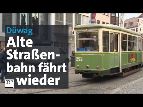 Alte Technik, altes Fahrgefühl: Alte Straßenbahnen wieder im Einsatz | Abendschau | BR24