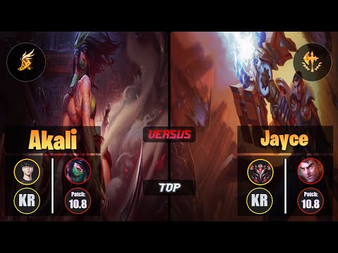 Roach AKALI (Top) [Fleet Footwork] VS JAYCE - Grandmaster KR Patch 10.8