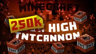Minecraft: TNT Player cannon OVER 250K Blocks