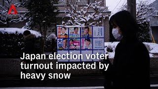 Japan election: Voter turnout low at 21% as of 4pm, impacted by heavy snow