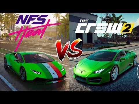 Need For Speed Heat vs The Crew 2 ⭐Lamborghini Huracan Direct Comparison