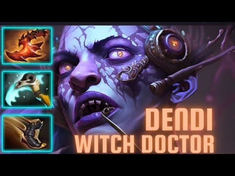 Dendi - Midlane Witch Doctor: 18 Kills & 13 Assists - Pro Gameplay