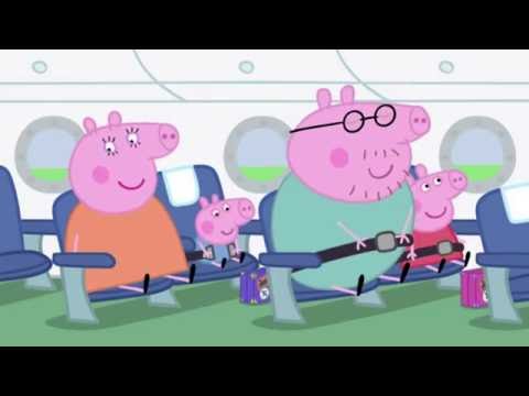 Peppa Pig - Flying On Holliday with subtitles