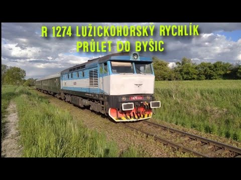 R 1247 Lužickohorský rychlík Průlet do Byšic