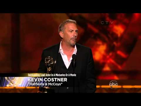 Kevin Costner wins an Emmy Award 2012