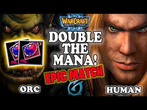 Grubby | "Double The Mana!" [EPIC] | Warcraft 3 | ORC vs HU | Turtle Rock