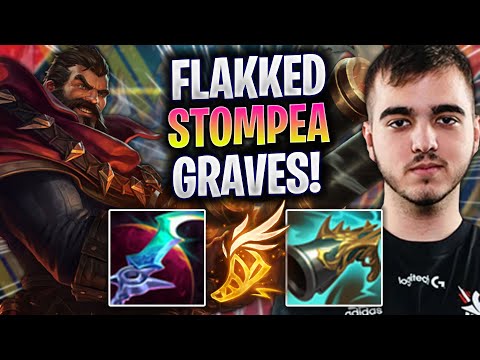 FLAKKED STOMPEANDO CON GRAVES JUNGLA! - HRTS Flakked Juega Graves Jungla vs Elise! | Preseason 2023