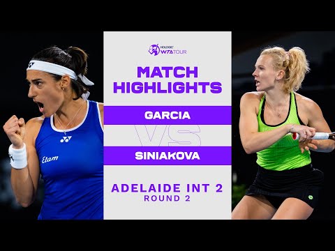 Теннис Caroline Garcia vs. Katerina Siniakova | 2023 Adelaide International 2 | WTA Match Highlights