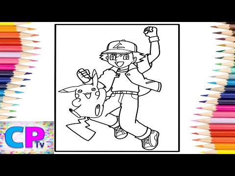 Pokemon Coloring Pages/Pikachu and Ash/Elektronomia - Shine On (Ft. Katie McConnell)