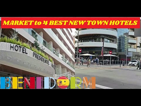 Benidorm NEW TOWN!☀️🇪🇸 MARKET DAY, Hotels Venus, Helios & Presidente + All In Between! 🇬🇧🏨 #benidorm
