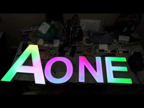 3D LED Letter Signage with Cool-Running Lights