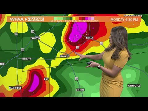 DFW weather: How possible tornado-producing storm unfolded in Leonard, Texas, Monday night