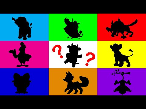 Funny animals for kids | rural African forest