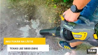 Akumulátorový fukar na listí TEXAS LBZ 5800 (58V)