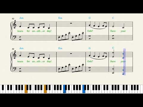 The Weeknd, Ariana Grande — Save Your Tears (Piano Sheet Music)
