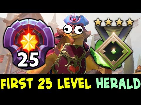 FIRST 25 level HERALD — Dota is for everyone!