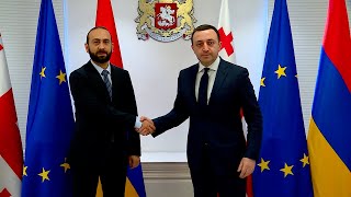 Meeting of Foreign Minister of Armenia Ararat Mirzoyan and Prime Minister of Georgia Irakli Gharibashvili