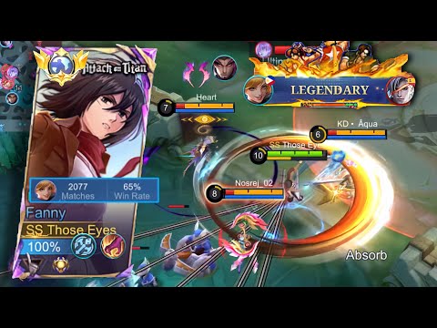 MY PERFECT GAMEPLAY | NO DEATH AGGRESSIVE FANNY - MLBB