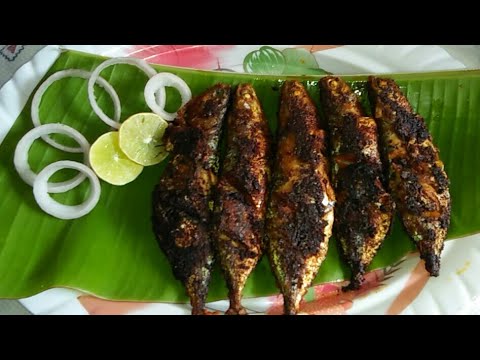 Spicy Tawa Bangda Fish Fry Recipe / How To Make Bangda  Fish Fry Recipe In Kannada / Fish Fry Recipe