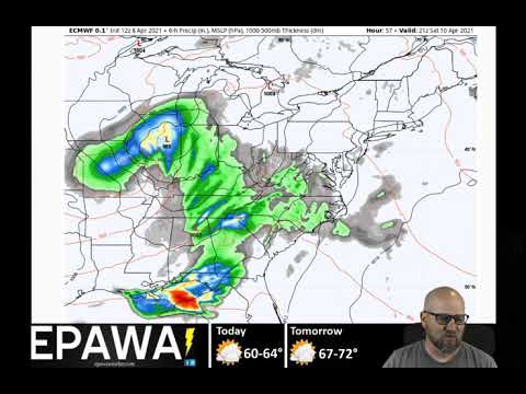 Daily forecast video Friday April 9th, 2021