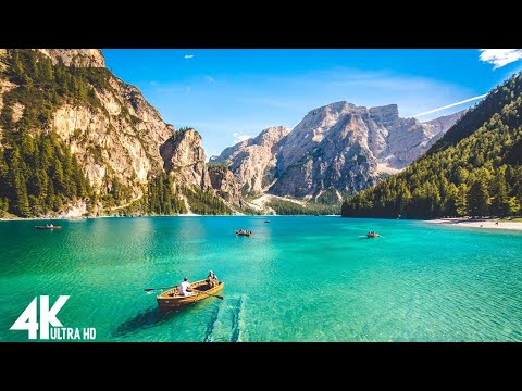 FLYING OVER NATURESCAPE (4K UHD) - Relaxing Music Along With Beautiful Nature Videos - 4K Video