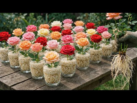 Just Rice! This Little-Known Trick Makes Rose Cuttings Root Fast