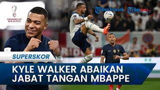 Bek Inggris Kyle Walker Abaikan Jabat Tangan, Mbappe 'Ngakak' di Akhir Laga